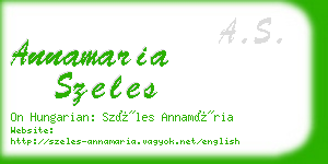 annamaria szeles business card